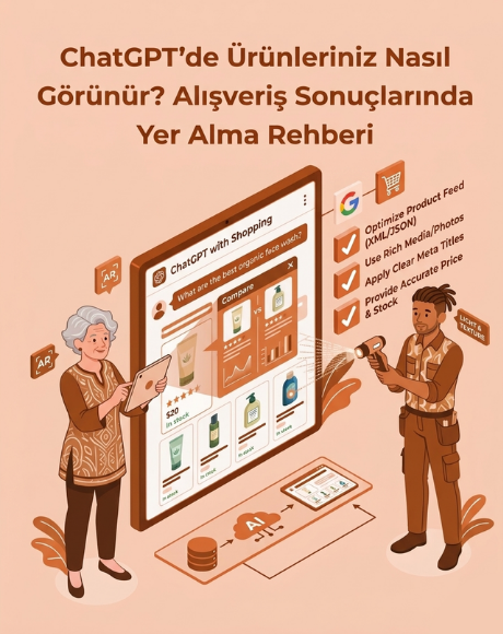 ChatGPT’de Ürünleriniz Nasıl Görünür? Alışveriş Sonuçlarında Yer Alma Rehberi